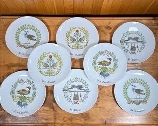 (8pc) D'AUTEUIL PLATES  |
Rimless - dia. 10 1/4 in.
