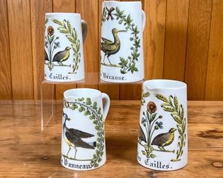 (4pc) D'AUTEUIL PITCHERS  |
One 6-inch tall, two 5-inch tall, and one 4.5-inch tall pitchers.
