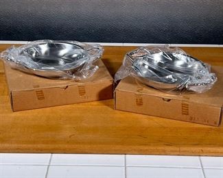 (2pc) SMALL CUISINART PANS  |
Stainless steel made in France - w. 9 x dia. 6.25 in.