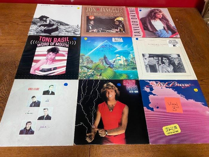 Andy Gibb Toni Basil Gino Vanelli Jon And Vangelis Breathe Steel Breeze Vinyl