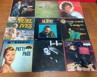 Barbra Streisand Judy Garland Burl Ives Al Hirt Patti Page Eydie Gorme Vinyl