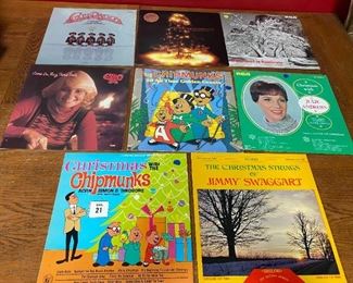 Christmas With Chipmunks Jimmy Swaggart Julie Andrews Mannheim Steamroller Evie Vinyl LP