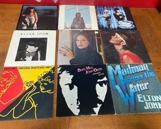 Elton John Hall Oates Olivia Newton John Linda Ronstadt Barbra Streisand Vinyl LP