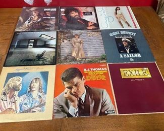 Jimmy Buffett Exile BJ Thomas Loggins Messina Reba McEntire Vikki Carr Vinyl LP