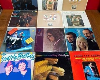 Peter Paul Mary The Everly Brothers Jerry Lee Lewis Bob Dylan Vinly LP