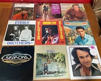 The Four Seasons Neil Diamond Elvis Everly Connie Francis Bobby Goldsboro Vinyl LP