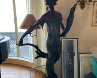 Large bronze over 6 ft tall