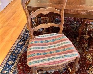 1 of 6 chairs, plus 2 arm chairs 