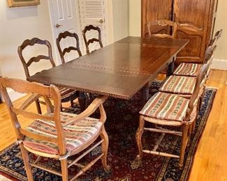 Guido Zichele Italy  expansion table, 8 chairs 