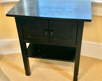 Black nightstand or small cabinet 