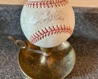 Bob Feller signed baseball 