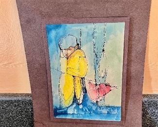 "Pietzrak" Signed Sketch on paper 