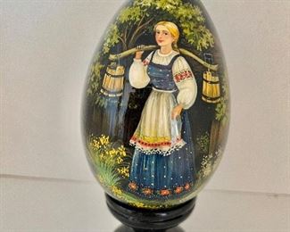 Lacquer hand painted egg 