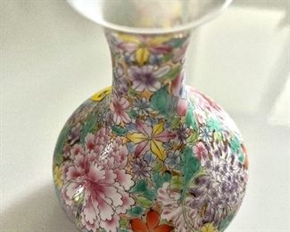 Eggshell porcelain signed vase 
