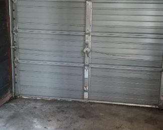 Garage door interior detail