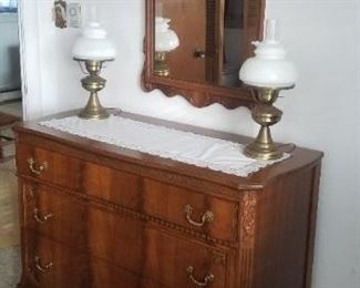 Dresser, mirror, tall dresser & bed by Ardsleigh Fine Furniture - lovely
