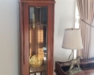 Mission-style grandfather's clock