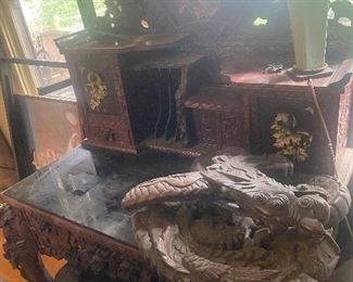 Hand carved Desk 