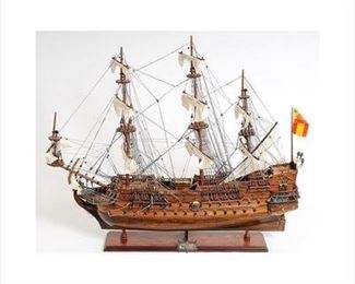 San Felipe Large Ship Model by Old Modern Handicrafts