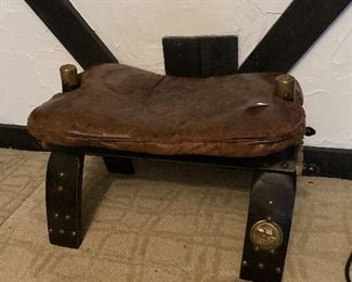 Camel saddle stool