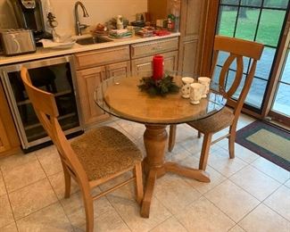 Glass Top Table for Two