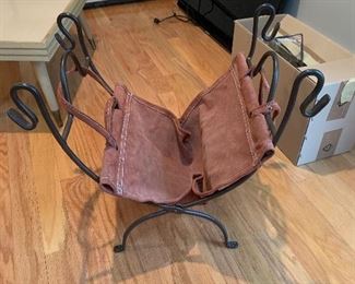 Leather Lined Log Rack