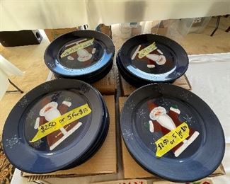 Various Christmas Plates