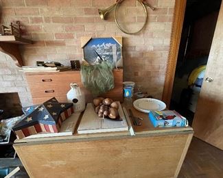 American Flag Star Box, Safety Outlet Set, Plates, Mechanical Ruler, Art, Chest, Horn, etc.