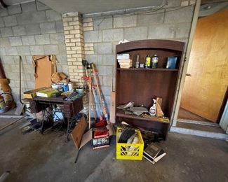 Sewing Machine, Paint, Lawn Tools, etc.