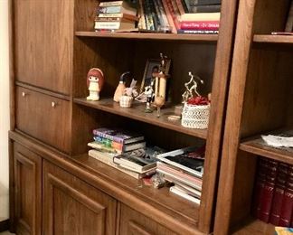Bookcase Wall Unit with Mini Bar 