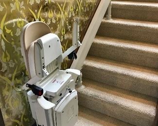 Acorn 2-Level Stairlift, Folds for Easy Access to Staircase. 