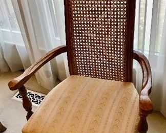 Cane Back Dining Chairs, Set of 6 
