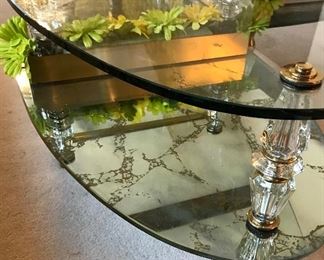  Vintage Glass Coffee Table 