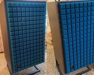 079 JBL L100 Classic Speakers Pair And Stands