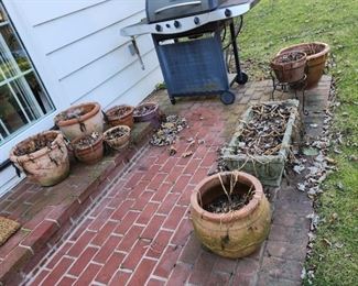 concrete and clay planters, BUYER MOVES