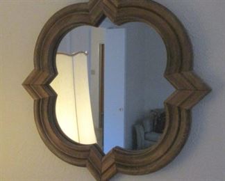 Vintage Quatrefoil Mirror
