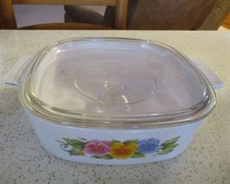 Vintage Corning Ware Summer Blush 4 Qt Casserole
