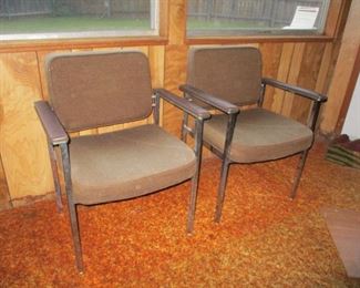 2 Vintage All Steel Inc. Side Chairs