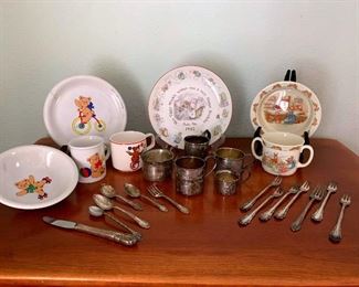 Childrens Sterling Cups and Dishes