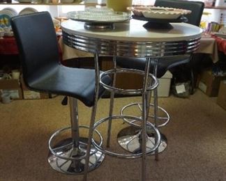 pub table and chairs