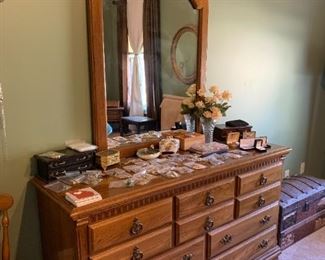 Dresser and mirror