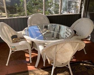 Patio table with 4 chairs