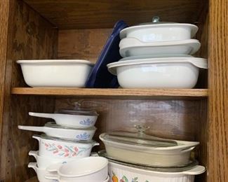 Corelle and other serving dishes