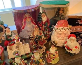 Holiday barbies, and other christmas 