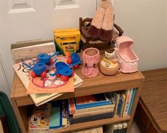 Small shelf and other toys