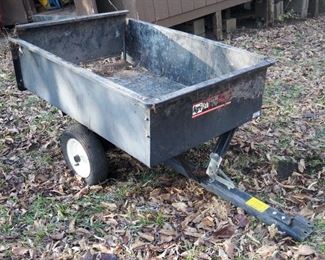Agri-Fab Pull Behind Dump Cart, 10 Cubic Foot Hauling Capacity, 12" x 32.5 x 49"