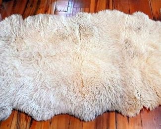 Authentic Sheep Pelt Rugs, Qty 3, Approx 60" x 40"