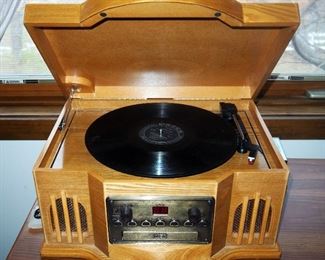 Philco Stereo Combo Turntable, CD And Cassette Player, Powers On