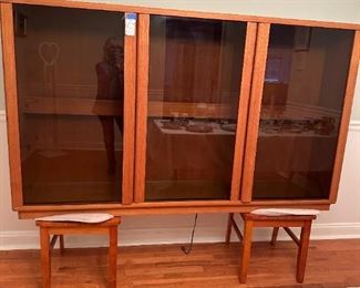 teak MCM hutch top (no bottom)