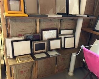 frames of all sizes--owner owned a frame shop, and many supplies are for sale